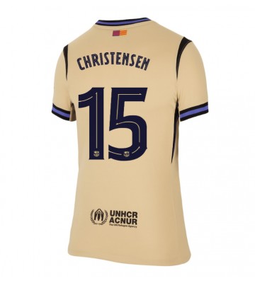 Lacne Ženy Futbalové dres Barcelona Andreas Christensen #15 2025-26 Krátky Rukáv - Preč